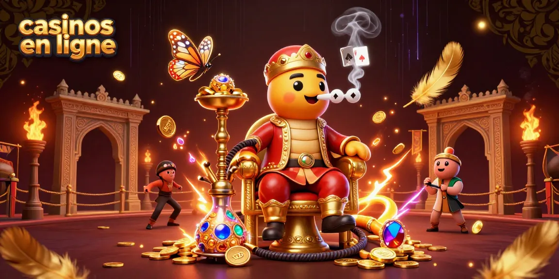 Profitez des jeux de casinos en ligne avec des personnages fantastiques dans une scène animée.