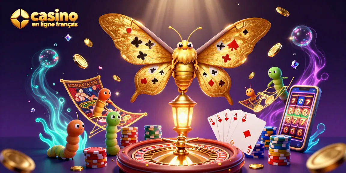 Plongez dans l'univers des jeux sur casino en ligne français avec des éléments de casino scintillants et captivants.